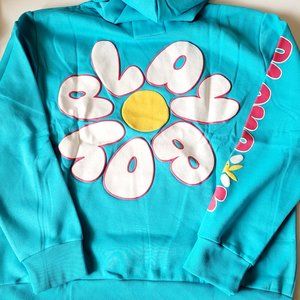 PLAYBOY Blue Hoodie Multicolored Playboy Print XL
